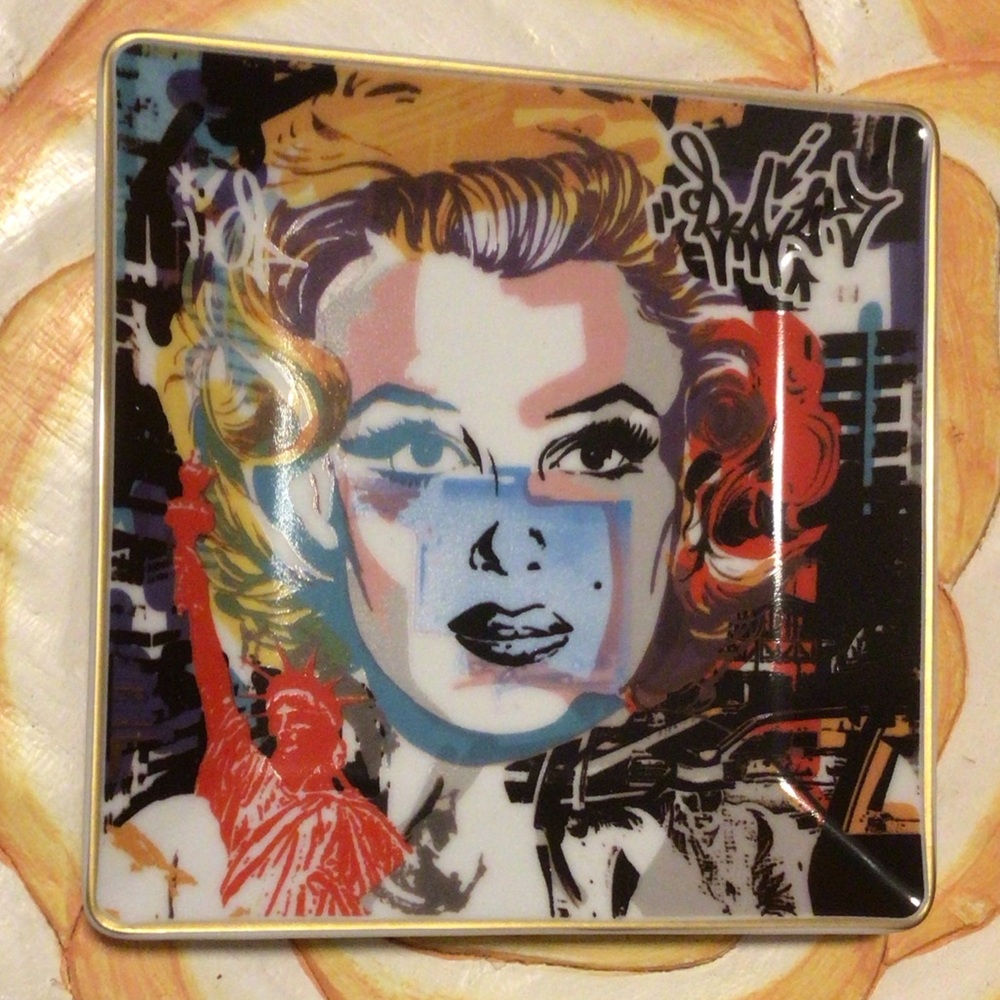 NWOT Baci Milano Square Tray Trinket Plate - Picture 2 of 7